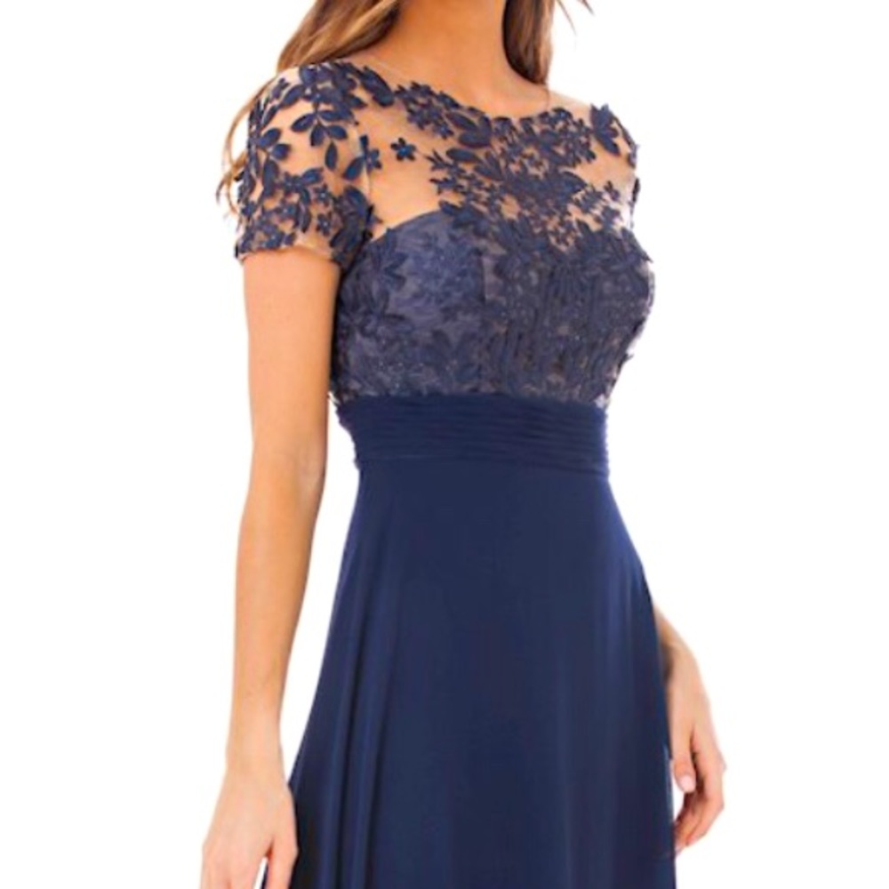 R.M. Richards Navy Dress Mother of the Bride